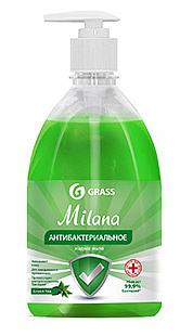 Жидкое мыло антибактериальное "Milana" Green Tea (флакон 500 мл)