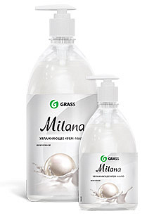 Жидкое крем-мыло "Milana" в асортименте с дозатором (флакон 500 мл)  Ассортимент: - молоко и мед  жемчужное черника в йогурте -спелая черешня -зеленый чай -алоэ вера