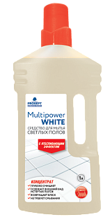 Multipower White. Средство для мытья светлых полов